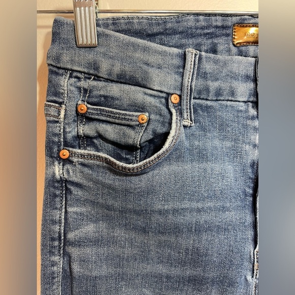MOTHER Jeans Women’s Size 25 High Waisted Looker Ankle Fray in Walking on Coals - Picture 5 of 14